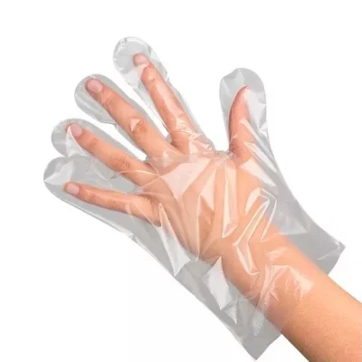 LUVA PLASTICA NAO ESTERIL - MEDIX -100UND