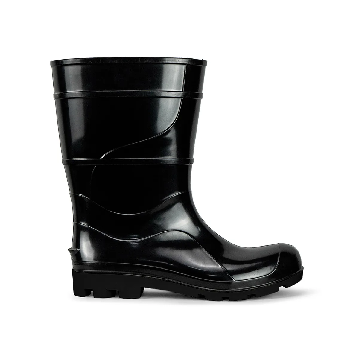 BOTA PVC PRETA C/MEDIO S/FORRO CA 32180 - CRIVAL