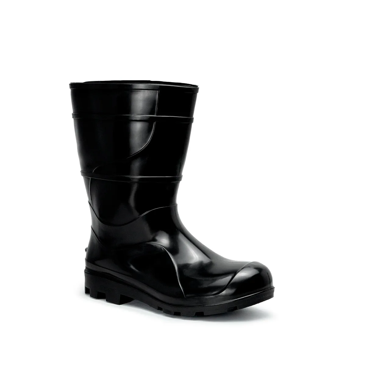 BOTA PVC PRETA C/MEDIO S/FORRO CA 32180 - CRIVAL - Imagem 2