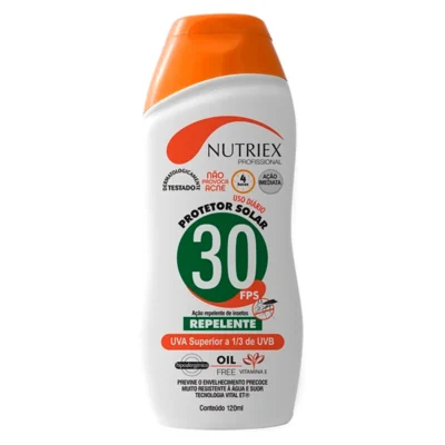 PROTETOR SOLAR PROFISSIONAL FPS 30 C/REPELENTE - NUTRIEX 120ML