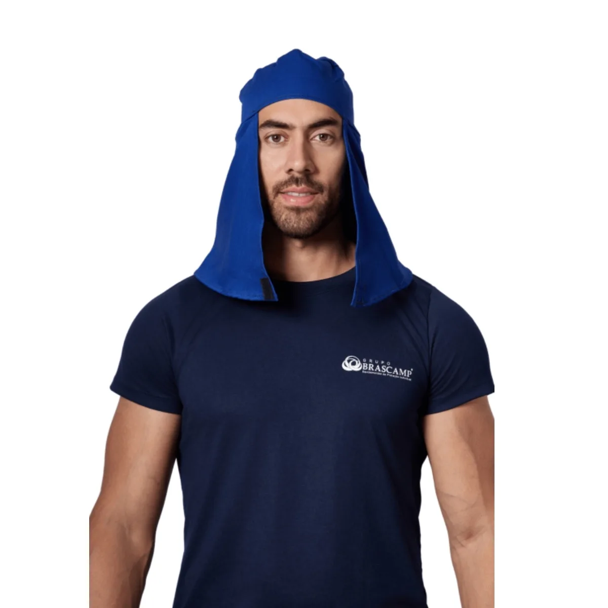TOUCA ARABE BRIM SOLDADOR SEM ABA VELCRO E ELASTICO CA 49731 - BRASCAMP - Imagem 2