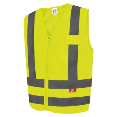 COLETE REFLETIVO 1 BOLSO LISO AMARELO - STEELFLEX