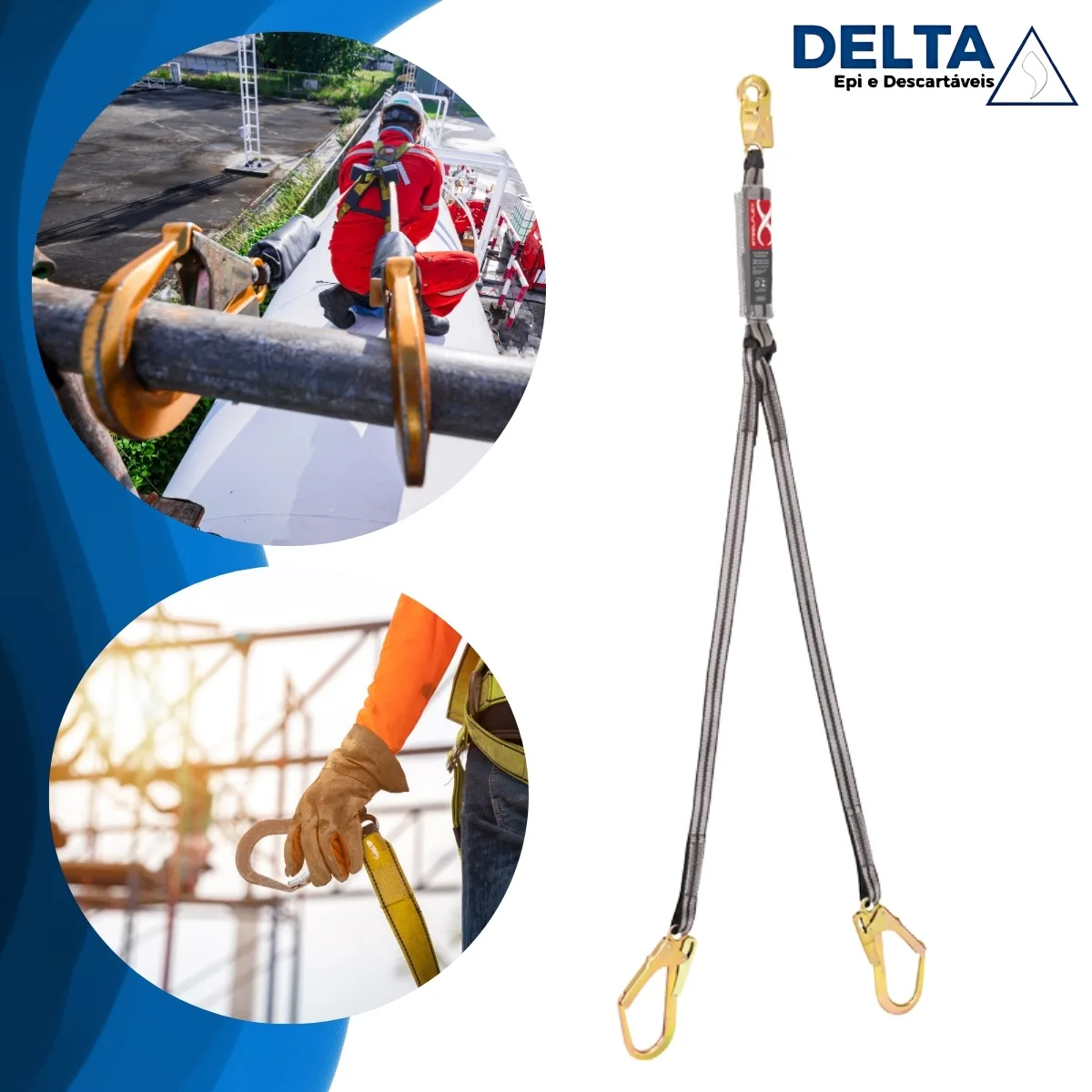 TALABARTE EM Y EASY TL0135 EM FITA COM ABS DE ENERGIA. CONECTOR 60MM - STEELFLEX - Imagem 2