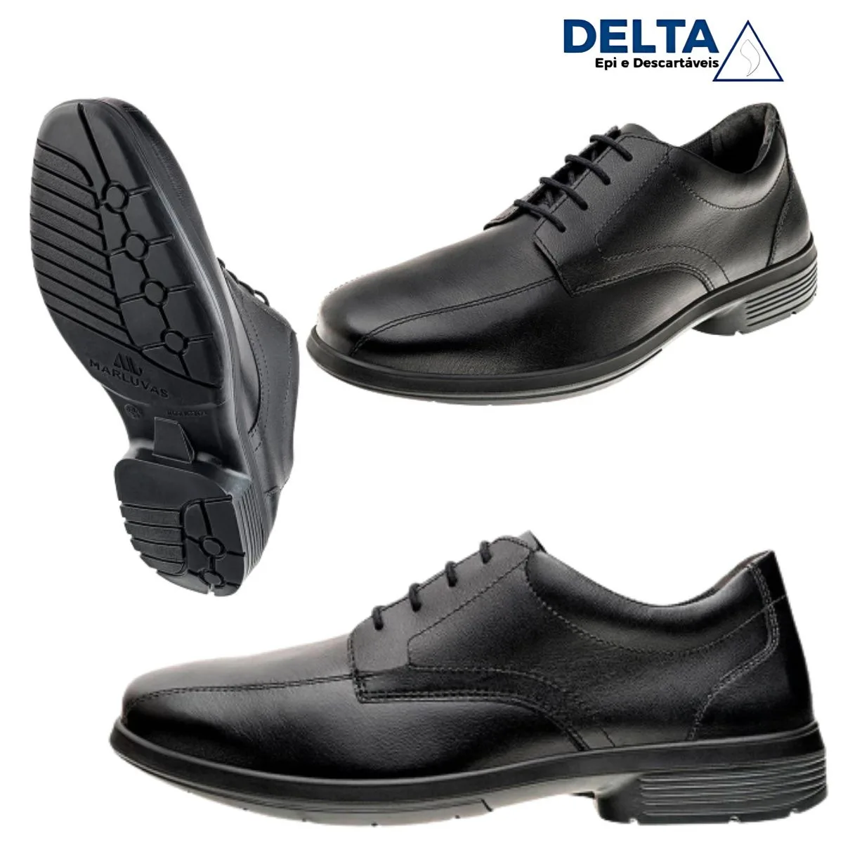 SAPATO SOCIAL 20S29 TRU LINE COURO PRETO CA 33698 - MARLUVAS - TAM 36 - Imagem 4
