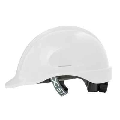 CAPACETE TURTLE ABA FRONTAL COM SUSPENSAO CATRACA E JUGULAR BRANCO CA 35983  - STEELFLEX