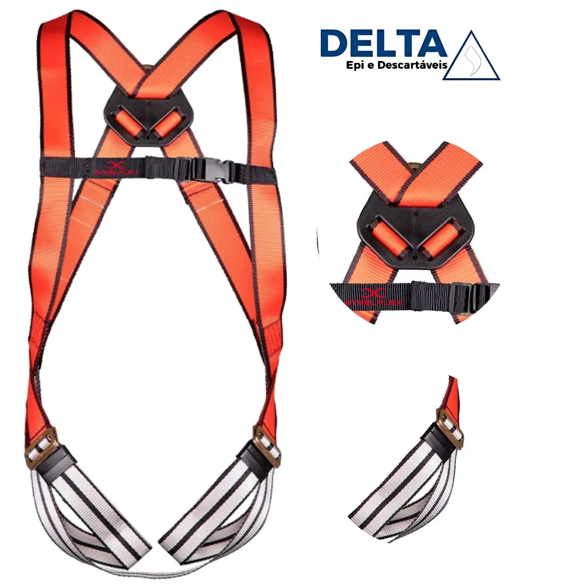 CINTO DE SEGURANÇA C/ 1 PONTO DE ANCORAGEM NO DORSO CA 45069 - STEELFLEX - Imagem 4