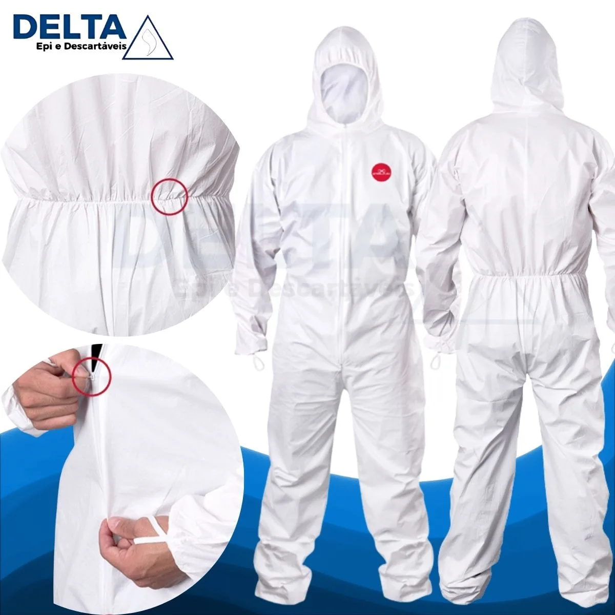 MACACAO DE SEGURANCA TYVEK TIPO 6 CA 39707 - STEELFLEX - Imagem 5