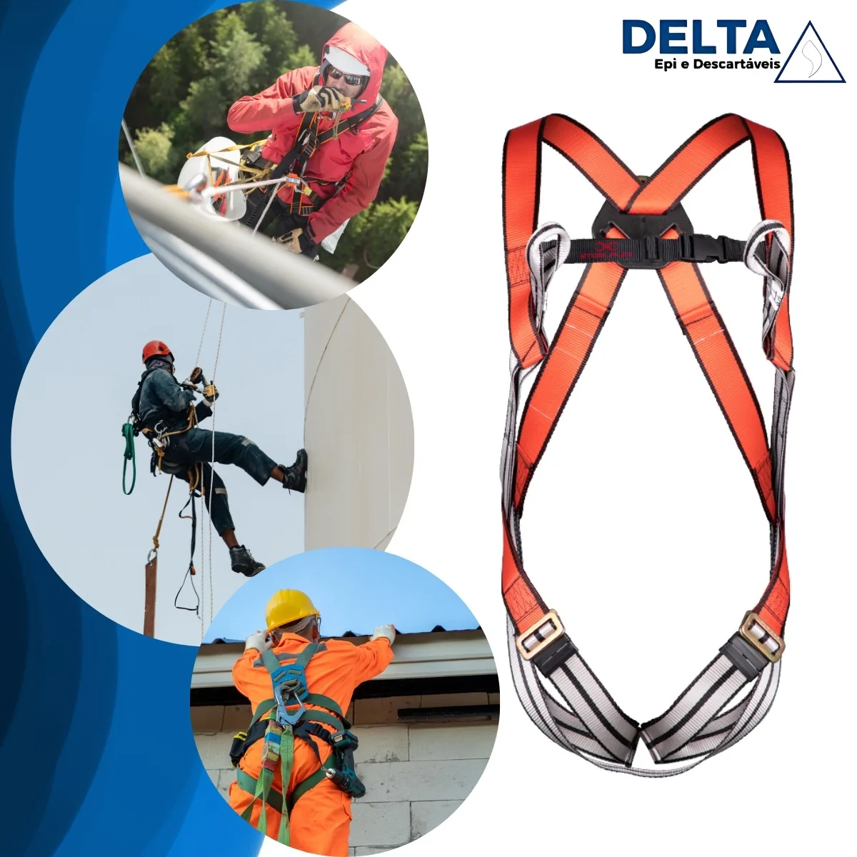CINTO DE SEGURANÇA C/2 PONTOS DE ANCORAGEM NO DORSO CA 45081- STEELFLEX - Imagem 5