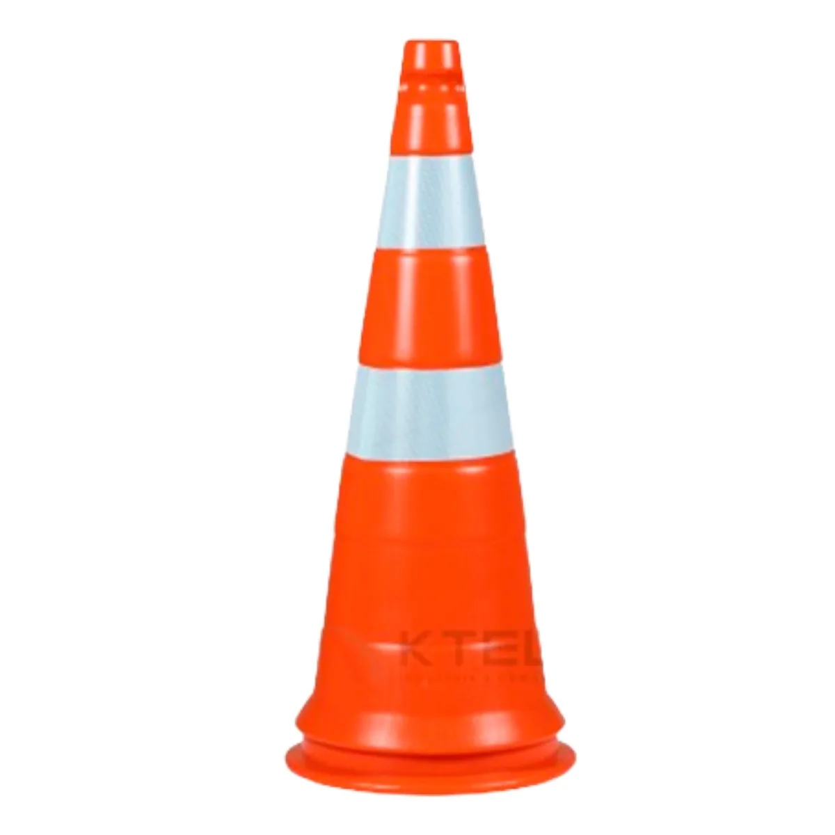 CONE RODOVIA 75CM REFLETIVO BASE BORRACHA - Imagem 2